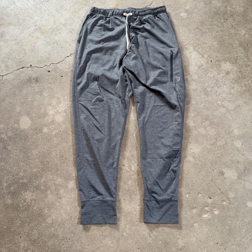 Vuori Sunday Performance Jogger Men L Gray V416 Tapered Sweatpants Pockets